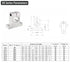 4PCS SK10 Aluminum Linear Rod Rail Support Guide for 10mm/0.394" Diameter Shaft Motion