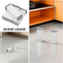 4pcs 12cm POPETPOP Adjustable Metal Support Feet for Furniture Height Adjustable Cabinet and Sofa Legs, White Furniture