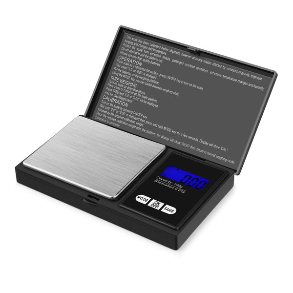 Flexzion Jewelry Scale Digital Pocket Scale 100g with 0.01g Precision, Mini Scale for Gold, Silver, Coins.