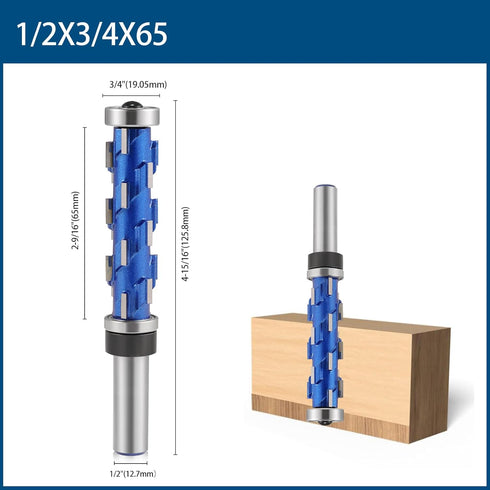 Flush Trim Router Bit 1/2" Shank, Flat Trimming Router Bits for Woodworking Milling Cutter Tool (1/2x3/4x2-9/16)