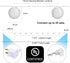 10 120V 9.83FT TIGOMOOV White Nylon Lantern String Lights, Plug in, White Wire, Waterproof Indoor Outdoor Hanging Fairy