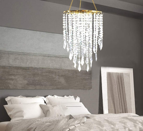 Shade,H12.9 W8.66 Modern Mini Chandelier X Chandeliers Light Fixture Sparkling Decorations for Wedding Centerpiece