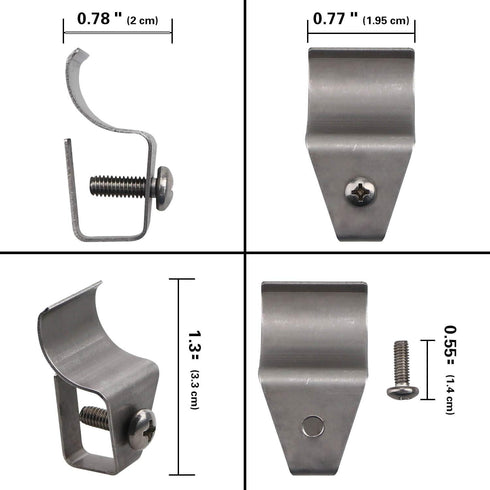 No-Hole Needed Vinyl Siding Clips Hooks Hanger for Solar Lights, Easy Removal (10 Pack) - No Nails, No Drilling