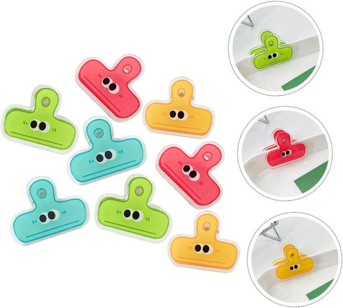 NOLITOY Small Eye Clip, Cute Binder Decorative Clips for Food Bags, Coffee Bags, and Paper Clips - 8pcs
