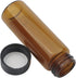 JIUWU 24 Pack 30ml (1 Oz) Brown Glass Sample Vials, Liquid Bottles with Screwcap for Travel