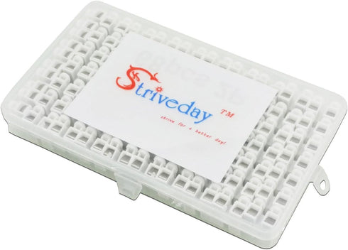 68pcs Spring Loaded Terminal Connectors – Quick Wire Push-in Connectors, 2 Pin Electrical