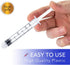 12 Pack 3ml Plastic Luer Lock Syringe, Measuring Syringe Individually Sealed for Scientific Labs, 3ml, 12