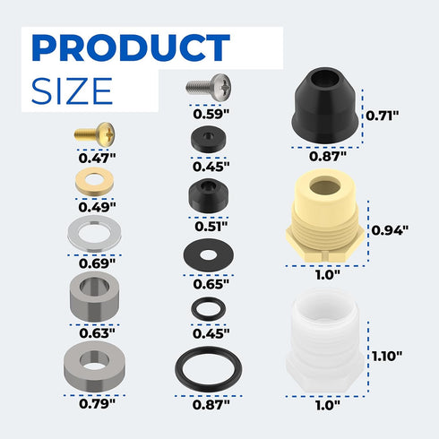 630-7755 Wall Hydrant Repair Kit for Prier Faucet 300, 400, 500 Series, Compatible with Mansfield Hydrants