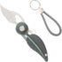 Small Pocket Knife with Chain, Cool Gadgets for Women, Mini EDC Knife, Cute Key Accessories (Dark Green)