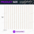 Swpeet 15Pcs Milkly Plastic Rods Assortment Kit - Diameter 8mm Length 250mm ABS Round Stick for DIY Model Making