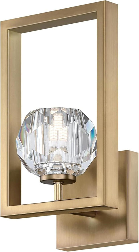 Westinghouse 6131000 Zoa Contemporary One Light LED Indoor Wall Fixture, Brushed Brass