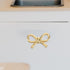 Toddmomy Brass Bow Drawer Pull Handle Vintage Bronze Tone T-Shaped Cabinet Hardware for Shoe Cabinet, Bedside Table