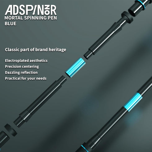 Mr. Nope Weighted Mortal Spinning Pen Mod Advanced Trick Spin Pen for Precision & Practice Heavier, Balanced, Anti-Slip