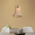 Bulb Woven Paper Rope Lamp Shade Pendant Light Cover Guard Decorative Retro Rustic Boho Lampshade for Home Living Room