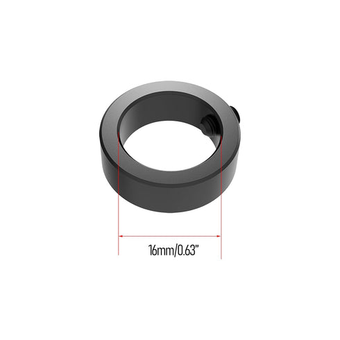 3PCS Drill Stop Bit Collar Set(16mm) Carbon Steel Drill Bit Hole Adjustable Depth Split Positioner Ring, Tighten by Stops Set-Screw