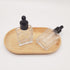 Glass Bottle for Essential Oils, 1 oz Small Empty Drop Bottle, 30ml Square Glass Lab Dropping Container (Clear, 12PCS)
