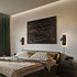 AWEKLIY Dimming, 3000K Wall-Mounted LED Bedside Reading Light Plug-in, with USB Charging Port, Stepless Touch Warm