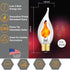 Wuluretoos Bulb, E26 Bulb 3 Dimmable Flickering Flame Light Base Decorative for Halloween & Christmas, Lighting Modes