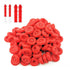 10Pcs Red Caulk Cap, Nozzle Protective Cover for Caulking Tubes, Sealing and Preserving