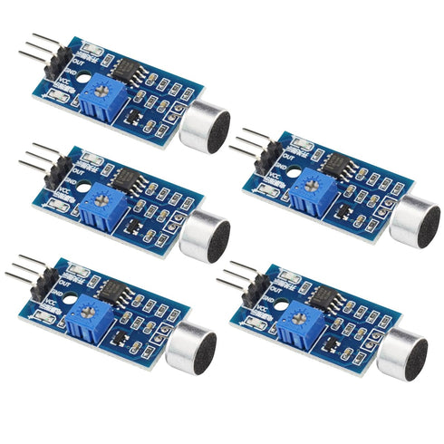 VKLSVAN 5PCS High Sensitivity Sound Microphone Sensor Detection Module for Arduino AVR PIC