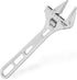 FIRSTINFO F36108 Adjustable Wrench | 8" Hookable Deep Throat | 1-1/4 inch Wide Jaw Opening | Chrome-Vanadium Steel