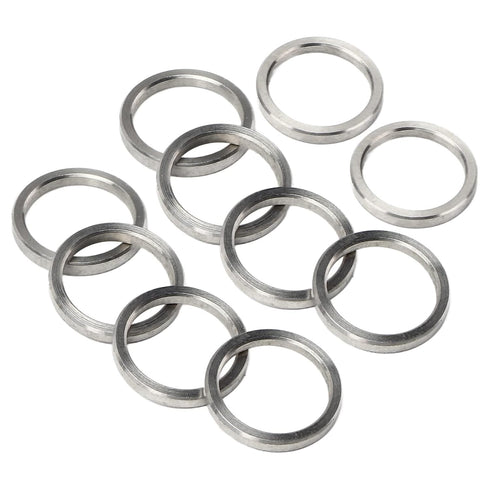 10Pcs Metal Washer Assortment, Stainless Steel Hardware Accessory Part Set Kit, 15mm OD 12mm ID Washer Set