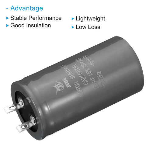 PATIKIL Motor Start Capacitor 2 Pcs 100uf 300V 50/60Hz CD60 for Air Conditioners and Electric Motor Starts