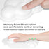 JIKIOU Cloud Mouse Pads, Exquisite Leather with Memory Foam Wrist Support for Computer, Laptop, Gaming Office