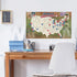Ballpark Travel Quest Poster Set, Laminated, Includes Stickers, 17"x28", Made in the USA