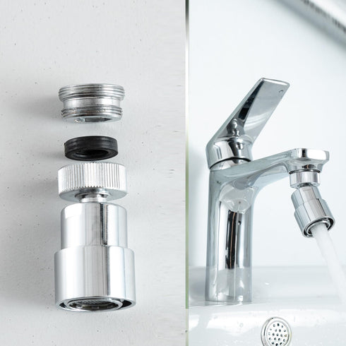 Faucet Aerator for Sink Faucet Adapter, 360 Swivel Faucet to Hose Adapter