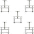 5PCS Laboratory Flow Control Tube Clamp, Adjustable Rotating Screw Compressor Hose Clamp for Chemical Testing