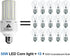 ZP 2-Pack LED Light Bulb 400W Equivalent, 6250 Lumen, 5000K Cool Daylight White, E26/E27 Medium Base, 50W LED Corn Light