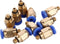 Eowpower 10 Pcs PC4-M5 Pneumatic Air Straight Quick Fitting, 4mm Thread M5 Connector
