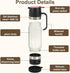 Generic 12oz (2 Honey Dispenser No Drip With Base, Pressure Design, Glass Honey Dispenser, with Handle and Stand