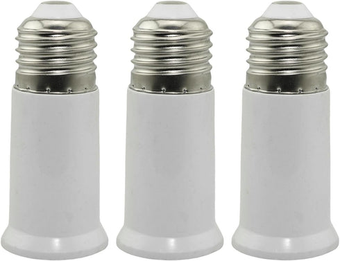 3PCS E26 80mm Socket Extender, Extension Socket Adapter Light Bulb Holder