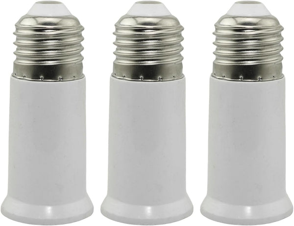 3PCS E26 80mm Socket Extender, Extension Socket Adapter Light Bulb Holder