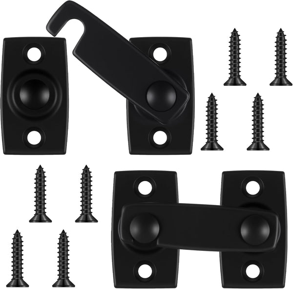 Hicarer 2 Pack Solid Brass Shutter Bar Latch 7/8" x 2-3/32" Barn