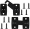 Hicarer 2 Pack Solid Brass Shutter Bar Latch 7/8" x 2-3/32" Barn