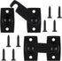 Hicarer 2 Pack Solid Brass Shutter Bar Latch 7/8" x 2-3/32" Barn