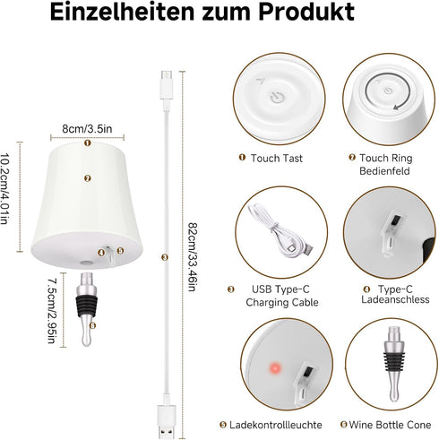 Dimmable 3 (2, Unique New Wireless Wine Bottle Lamp Rechargeable Color&RGB LED Bottle Lights for Liquor & Wine Bottles