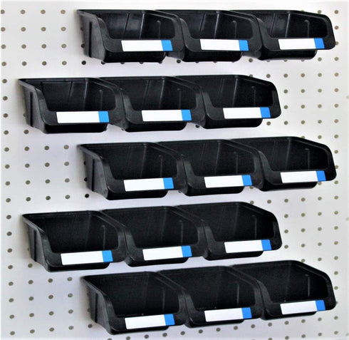 WallPeg Pegboard Bins Fit Standard Peg Board Panels- Kit Organize Hardware, Accessories,