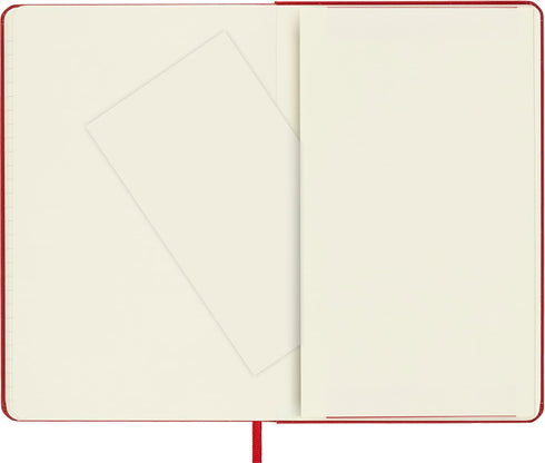 Moleskine Classic Notebook, Hard Cover, Medium (4.5" x 7"), Ruled/Lined, Scarlet Red