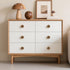 Set 4 of Elegant Golden Walnut Round Cabinet Knobs with Zinc Alloy Base