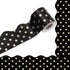 Whaline 32.8ft Dot Bulletin Board Borders, Black with Gold Foil Dot Die-Cut Trim for Classroom Decoration