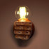Aomesinc Vintage Wall Sconce Industrial Hand Shaped Wall Light Fixture Edison Lamp Fixture Indoor for Bedroom Kitchen