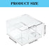 JIUZI 3x3 Inch Acrylic Sticky Note Holder, Crystal Clear Sticky Note Dispenser for Desk, Office, Home, Dorm Room