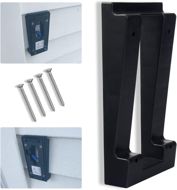 Video Doorbell Mounting/Adapter Plate with Hardware - Vinyl Siding Angle Adjustment for Ring 2, Ring 3, Ring 3 Plus