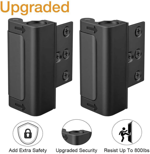 800 lbs Home Security Door Reinforcement Lock - Child Proof Locks for Front Door Safety, Withstand Top Flip Latch