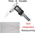 Retractable Breakaway Lanyard with ID Badge Holder, Adjustable Carabiner, Waterproof Zip Card Holder, Black 2 Pack