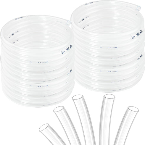 Clear Vinyl Tubing, Clear Hose PVC Tubing (1/2" ID x 5/8” OD x 10 Feet)